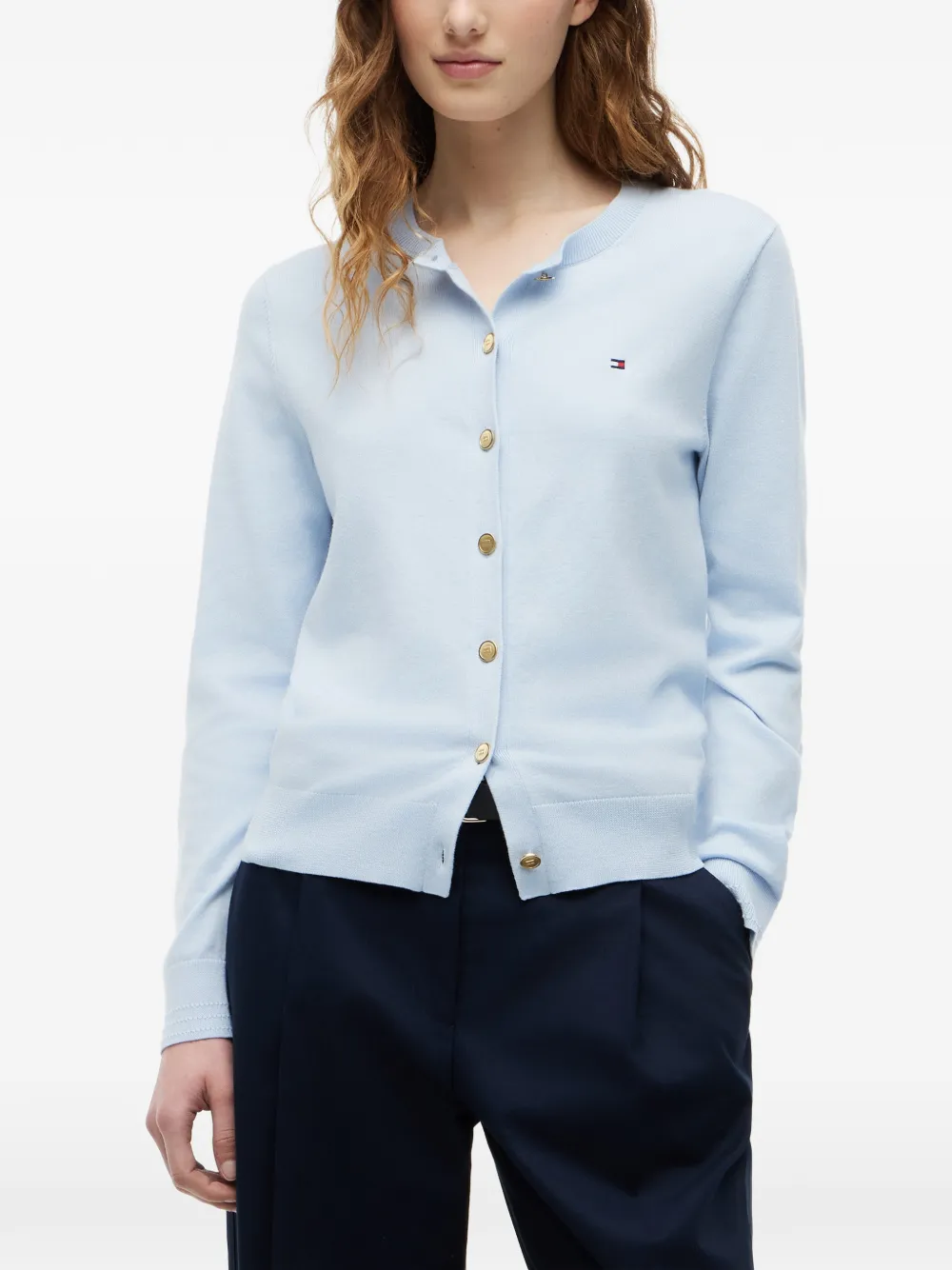 Tommy Hilfiger Vest met geborduurd logo Blauw