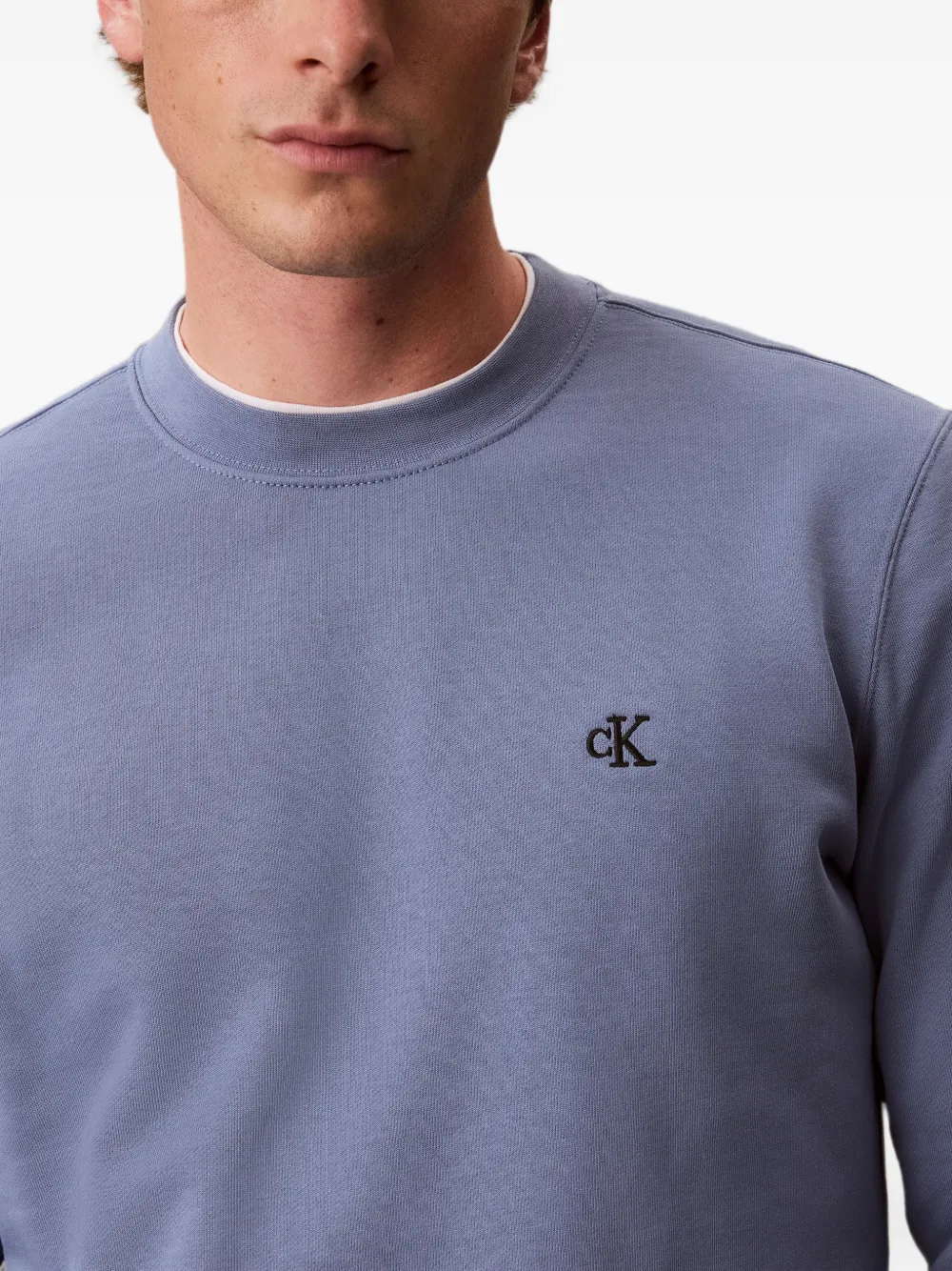 Calvin Klein Trui met geborduurd logo Blauw