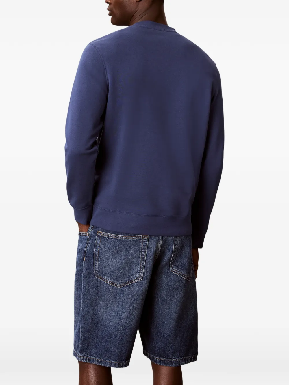 Calvin Klein Sweater met logoprint Blauw