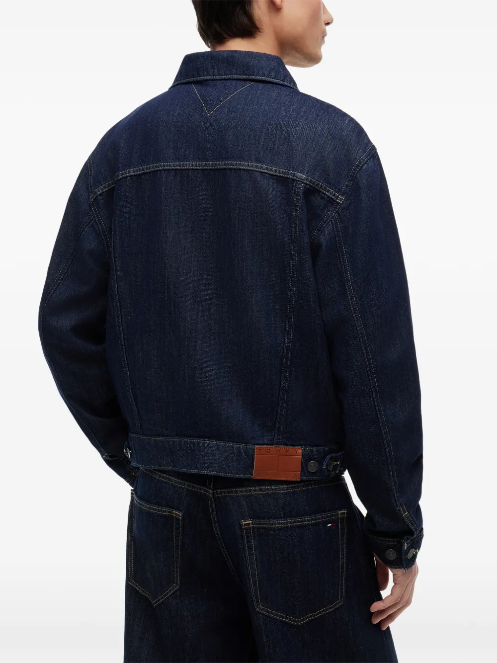 Tommy Hilfiger Button-up denim jack Blauw