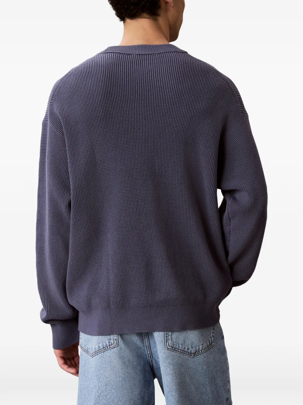Calvin Klein Trui met logopatch Blauw