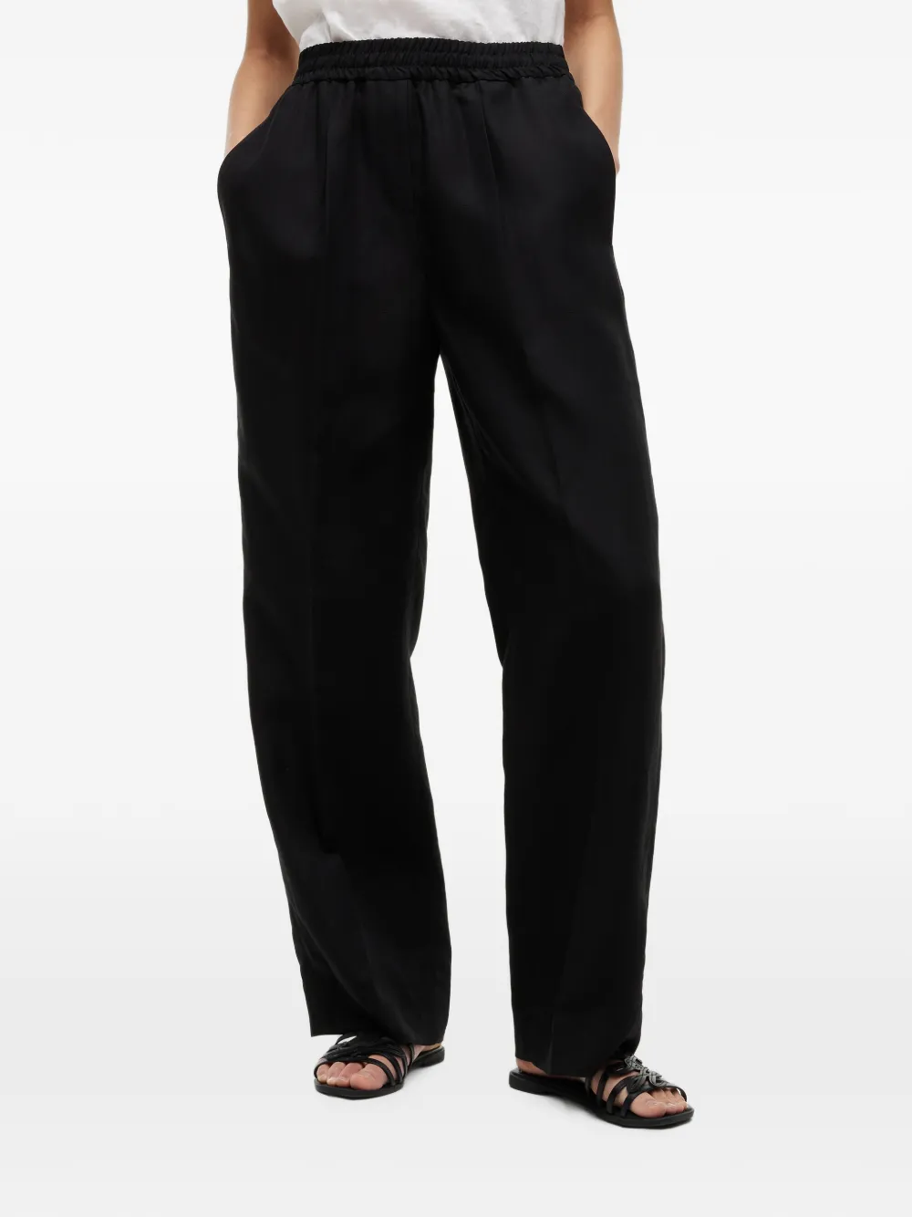 Tommy Hilfiger Broek met elastische tailleband Zwart