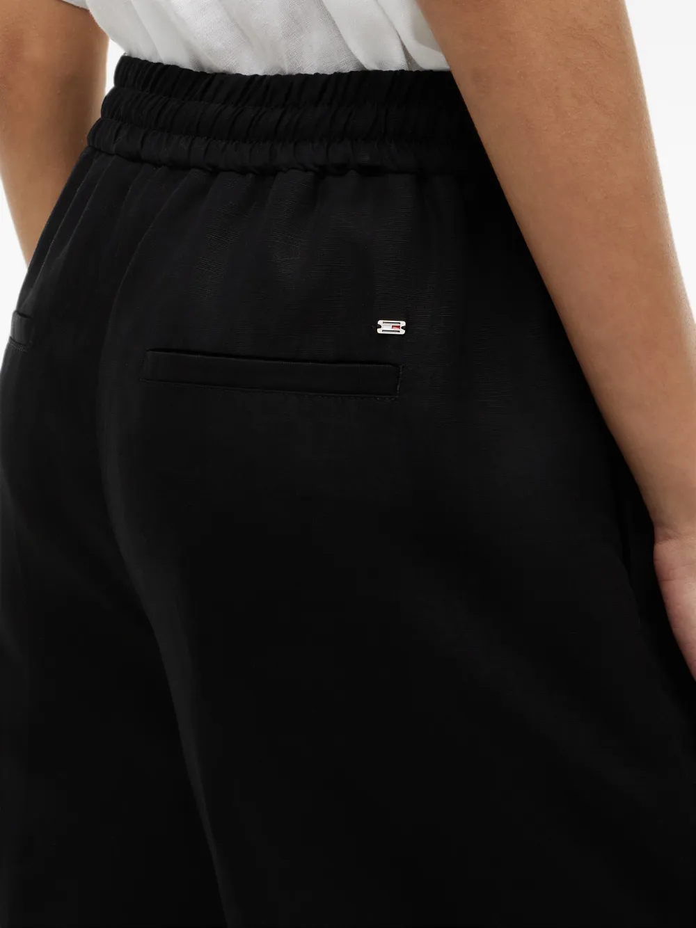 Tommy Hilfiger Broek met elastische tailleband Zwart