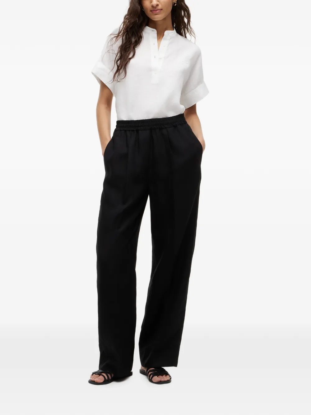 Tommy Hilfiger elasticated-waistband trousers - Schwarz