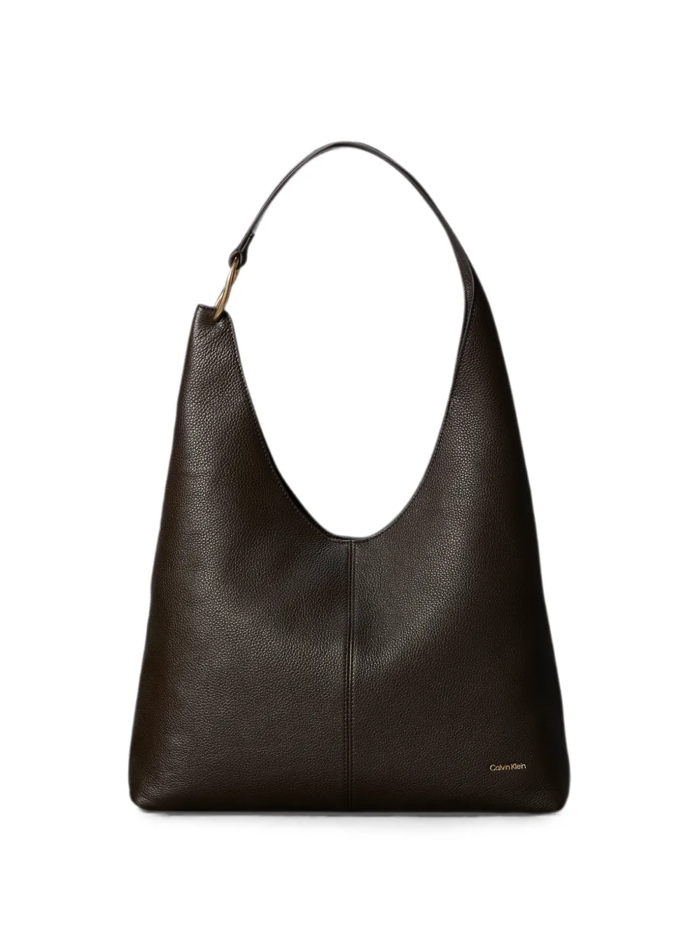 Calvin Klein grainy-texture shoulder bag - Marrone