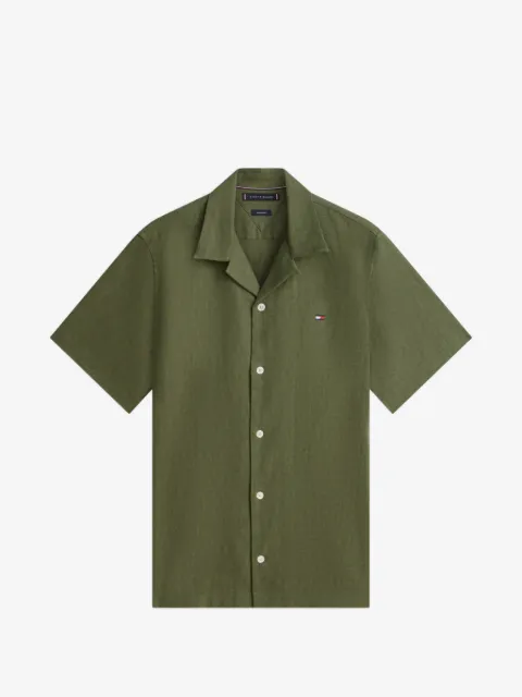 Tommy Hilfiger short-sleeve logo-patch shirt
