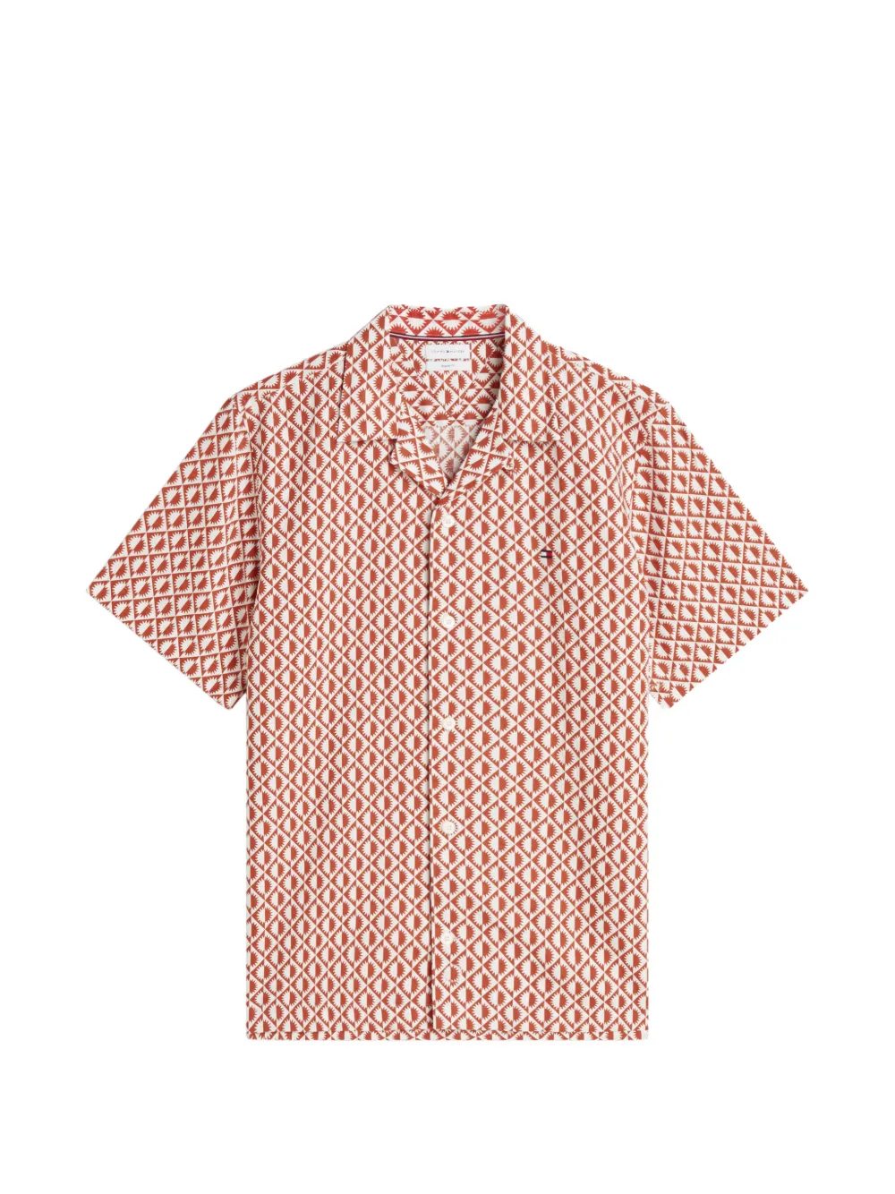 Tommy Hilfiger geometric-print short-sleeve shirt - Braun