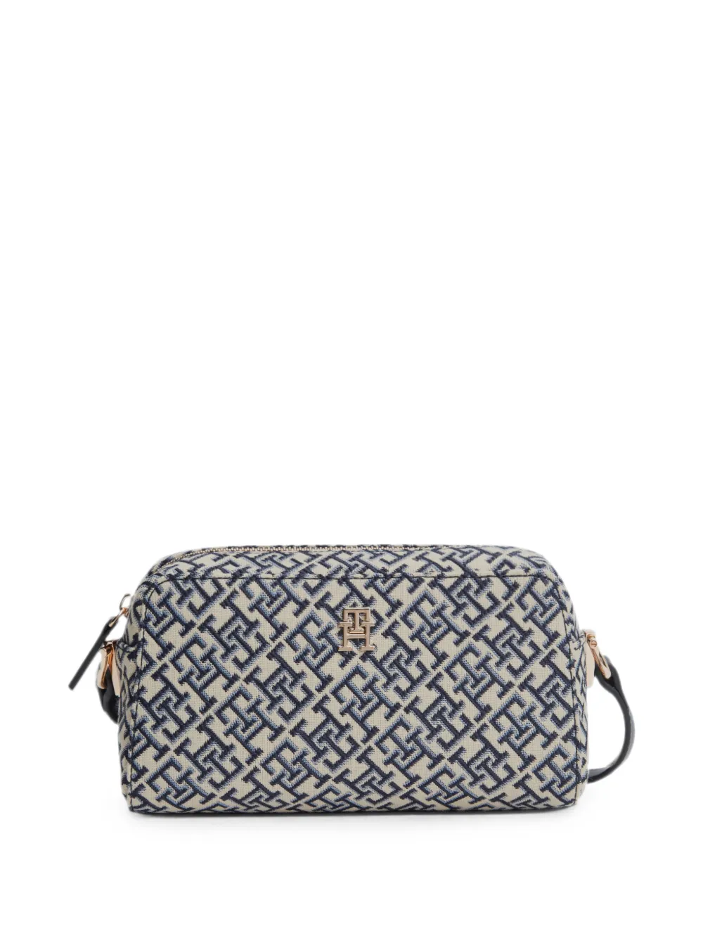 Tommy Hilfiger monogram-pattern logo-plaque shoulder bag - Toni neutri