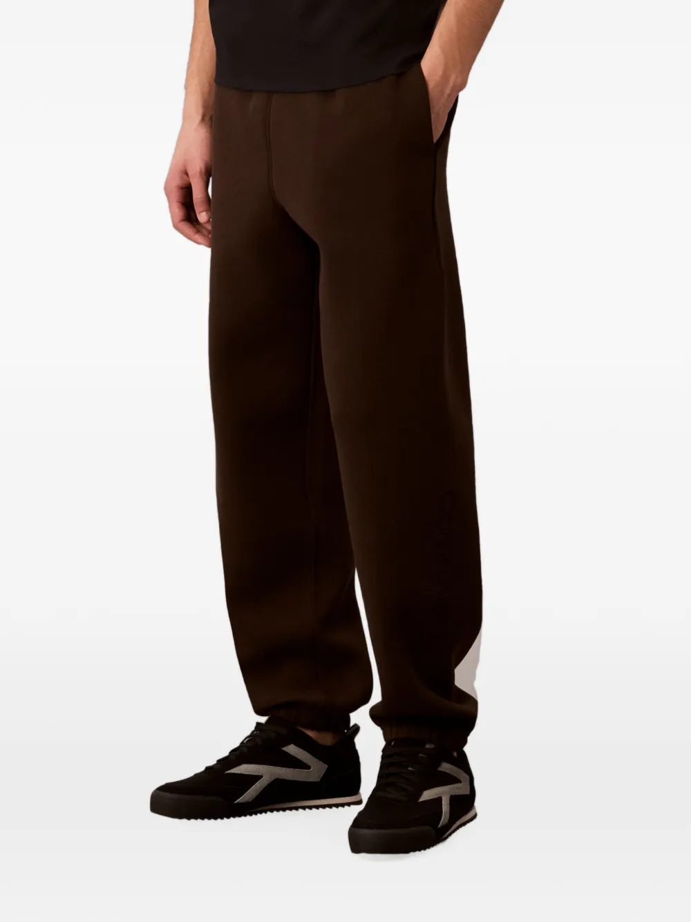 Calvin Klein Trainingsbroek met elastische taille Bruin