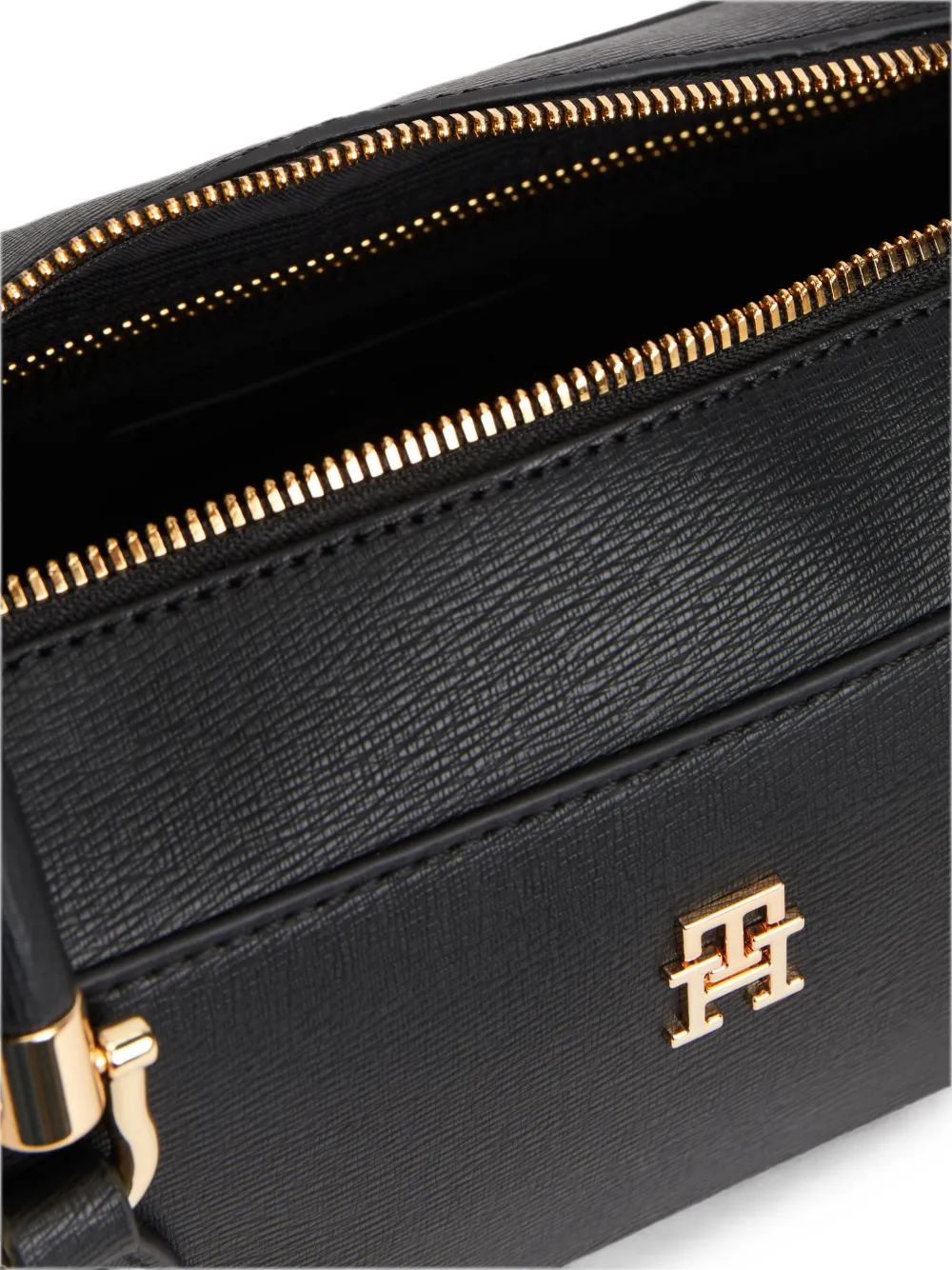 Tommy Hilfiger Schoudertas met logoplakkaat Zwart