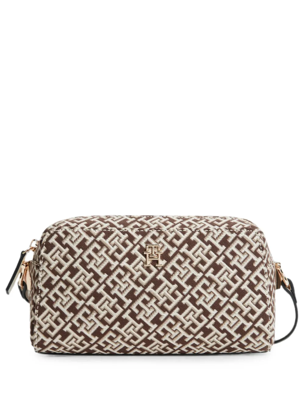 Tommy Hilfiger monogram-pattern shoulder bag - Marrone