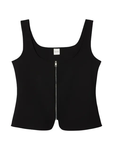 Calvin Klein zip-up sleeveless top