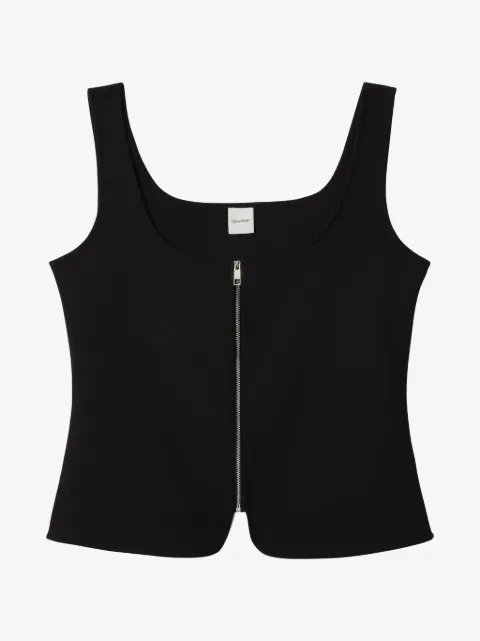 Calvin Klein zip-up sleeveless top