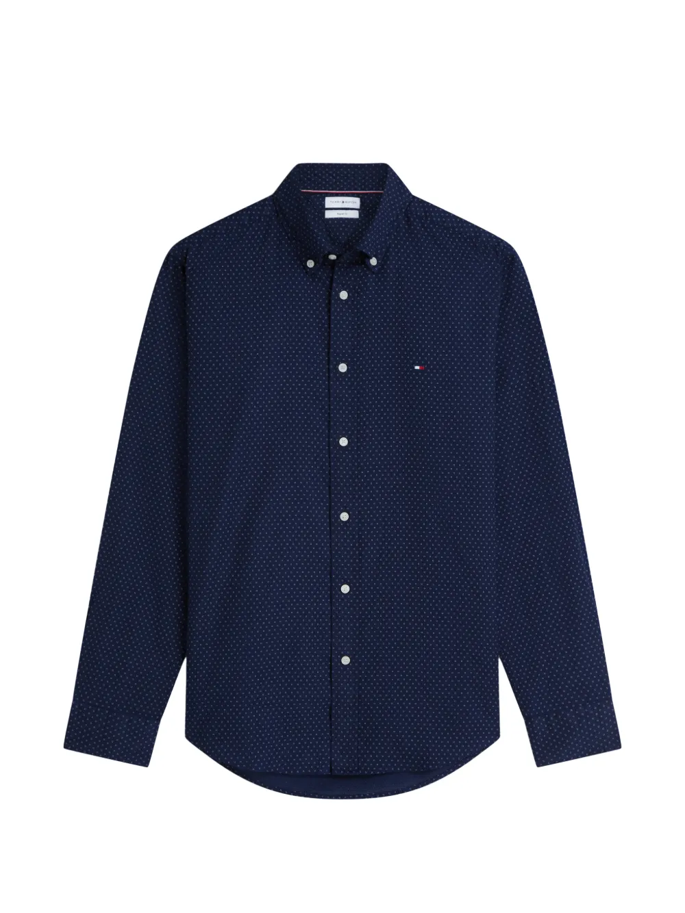 Tommy Hilfiger micro-print button-down shirt - Blau