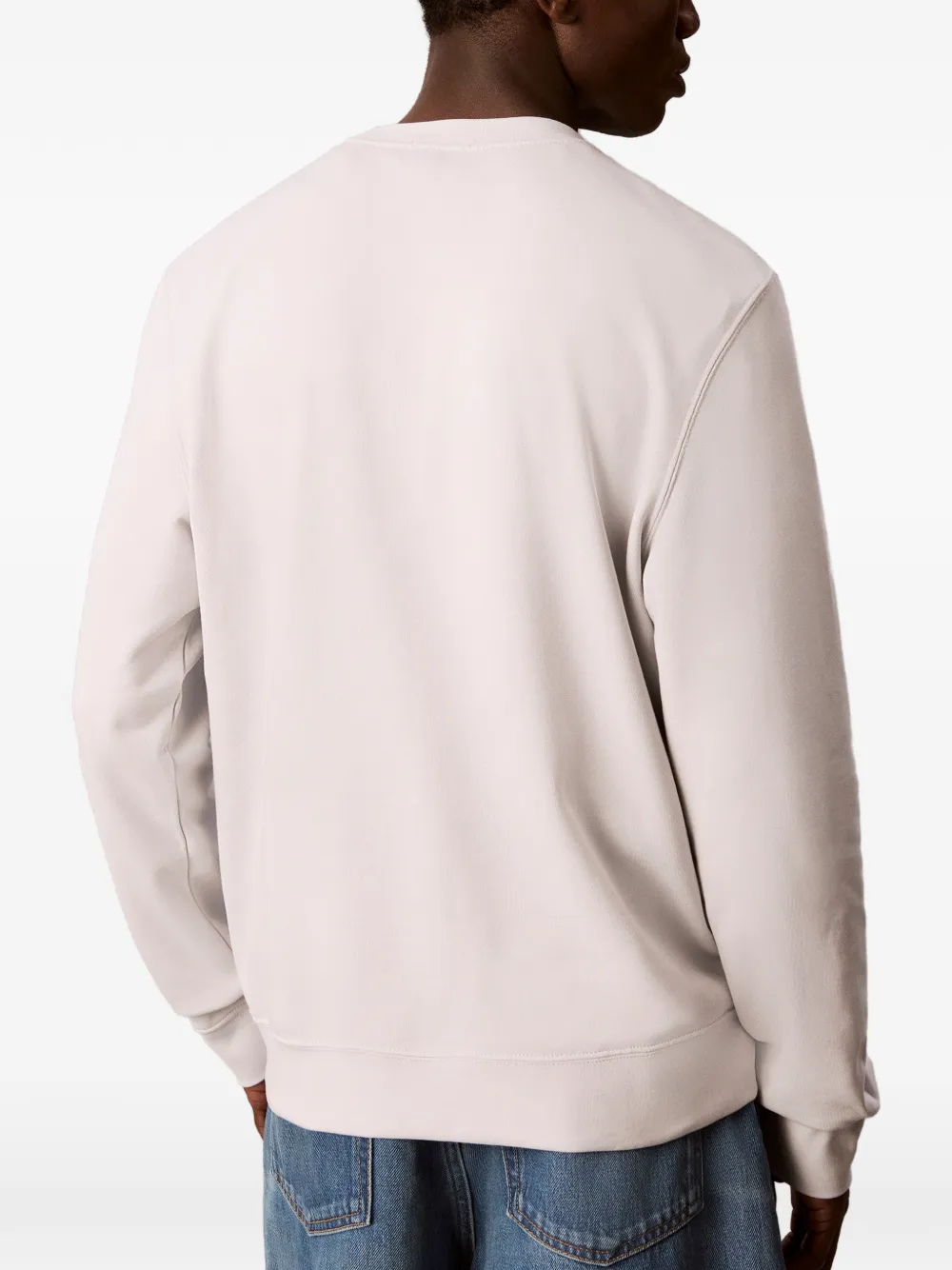 Calvin Klein Trui met logopatch Beige