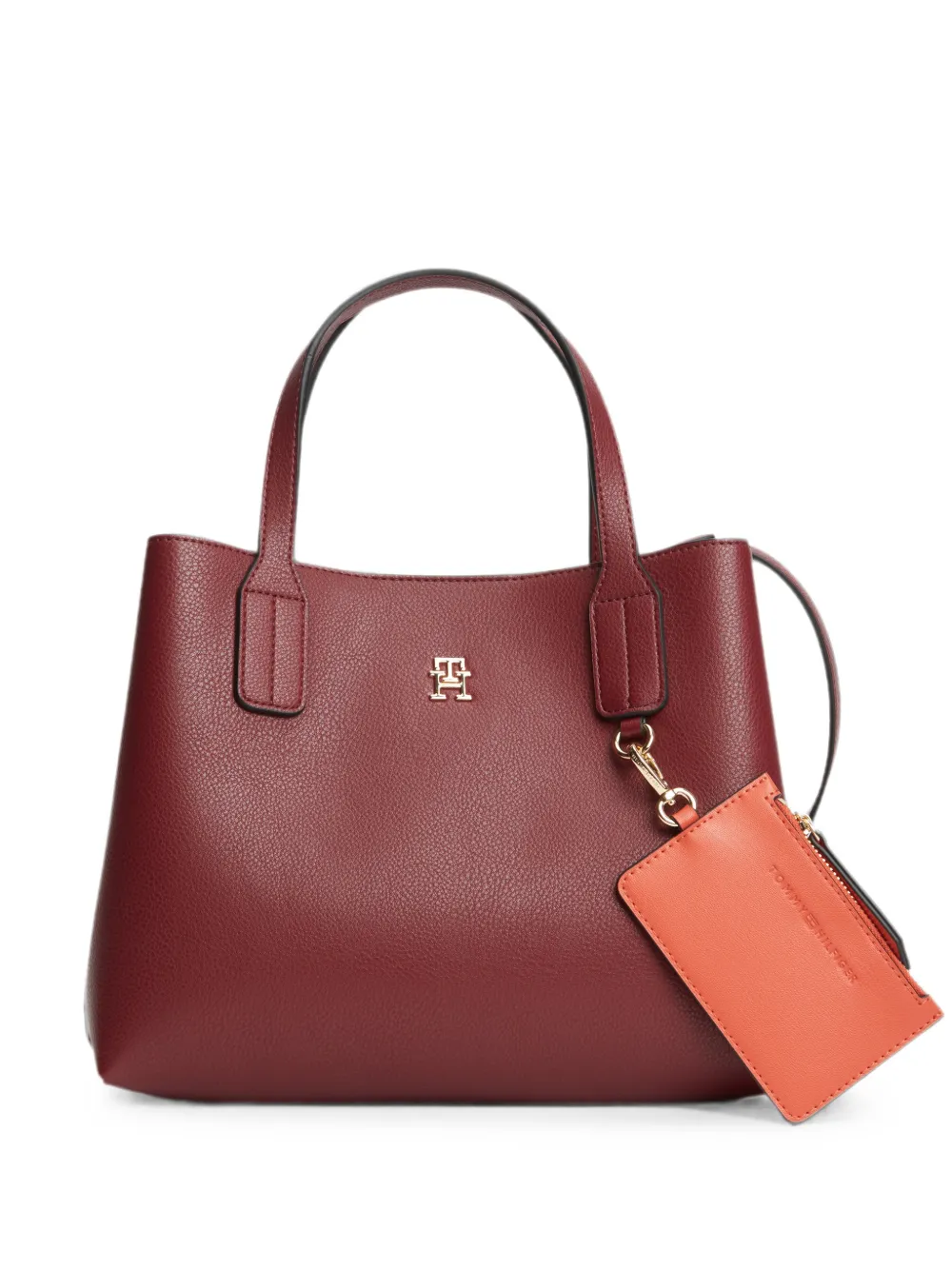 Tommy Hilfiger logo-plaque tote bag - Rot