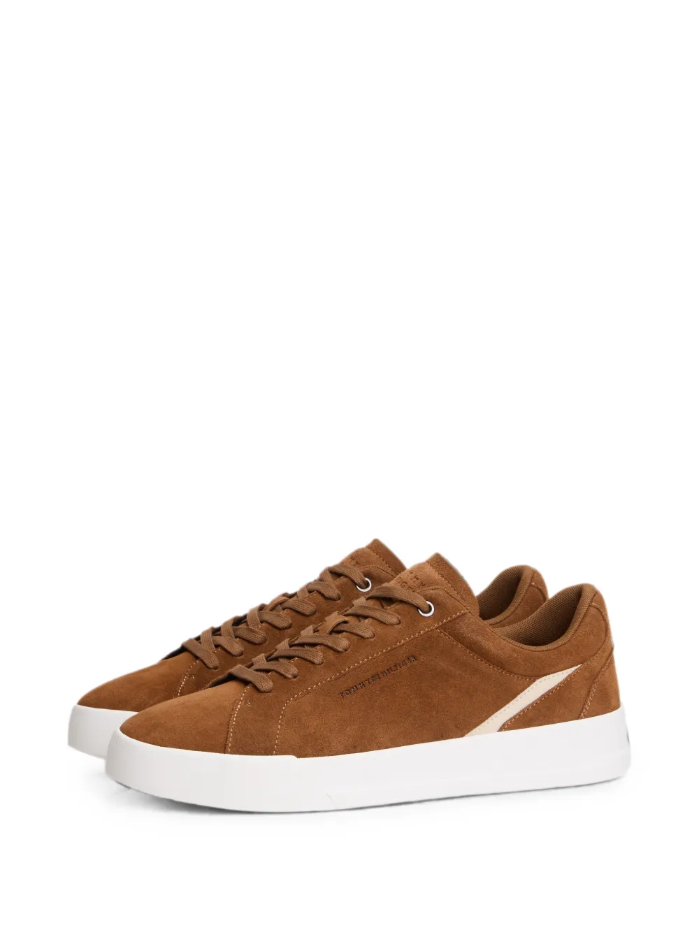 Tommy Hilfiger suede low-top sneakers Bruin