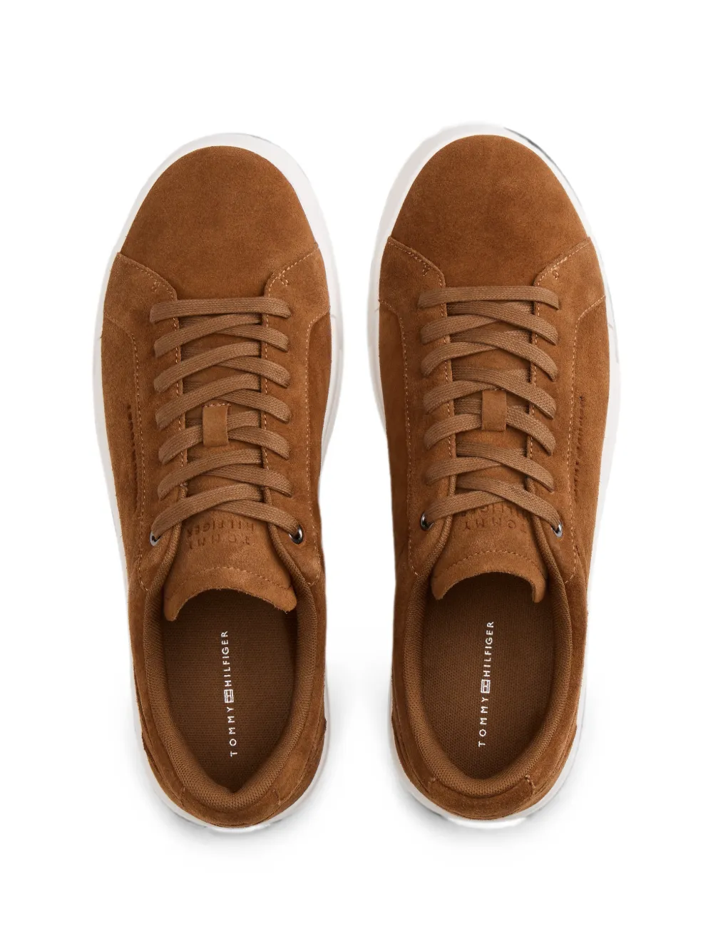 Tommy Hilfiger suede low-top sneakers Bruin