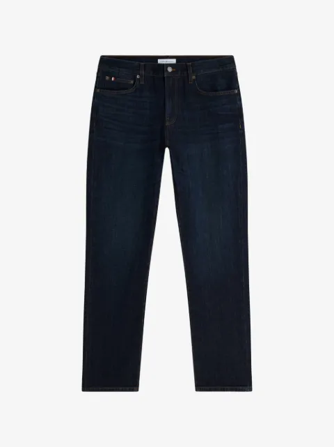 Tommy Hilfiger logo-patch straight-leg jeans