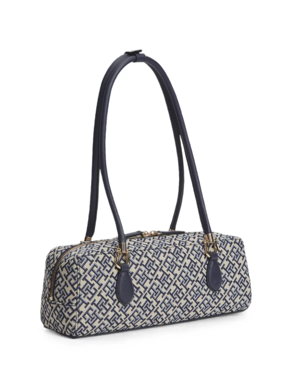 Tommy Hilfiger Schoudertas met monogram-print Blauw