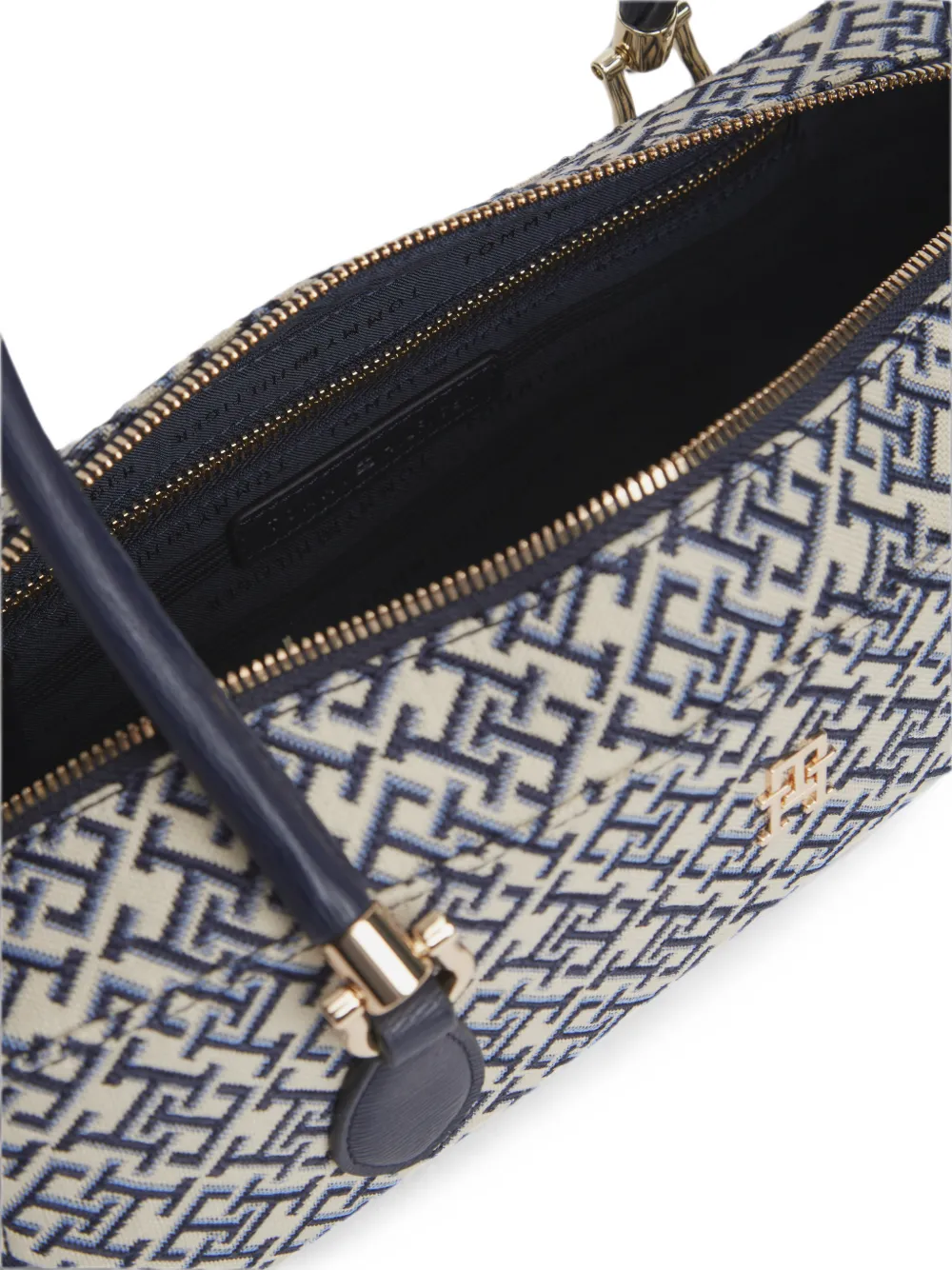 Tommy Hilfiger Schoudertas met monogram-print Blauw