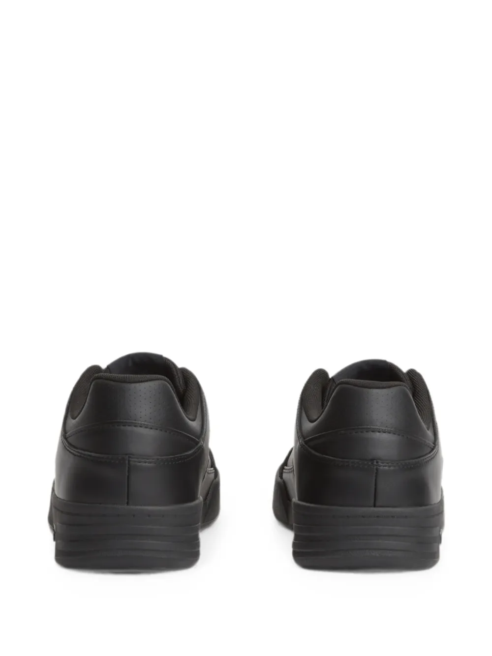 Tommy Hilfiger perforated panel-detail sneakers Zwart