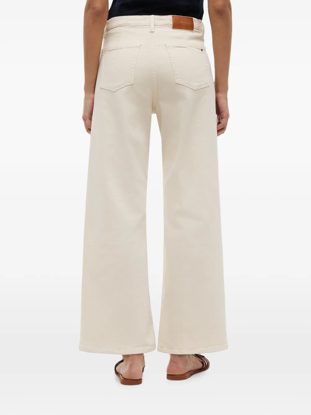 Tommy Hilfiger Jeans met logopatch Beige