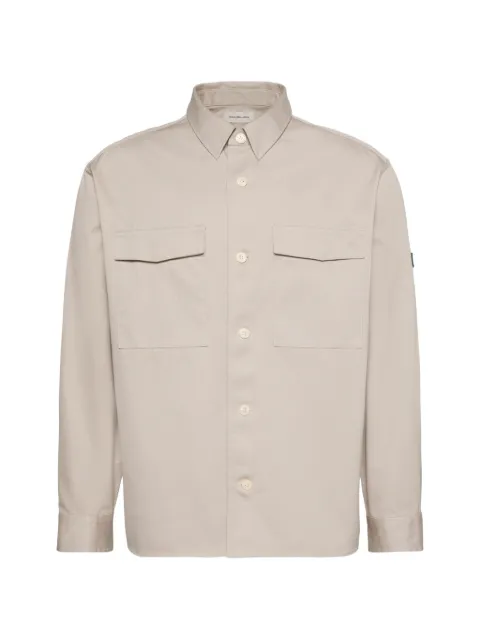Calvin Klein button-up chest-pocket overshirt