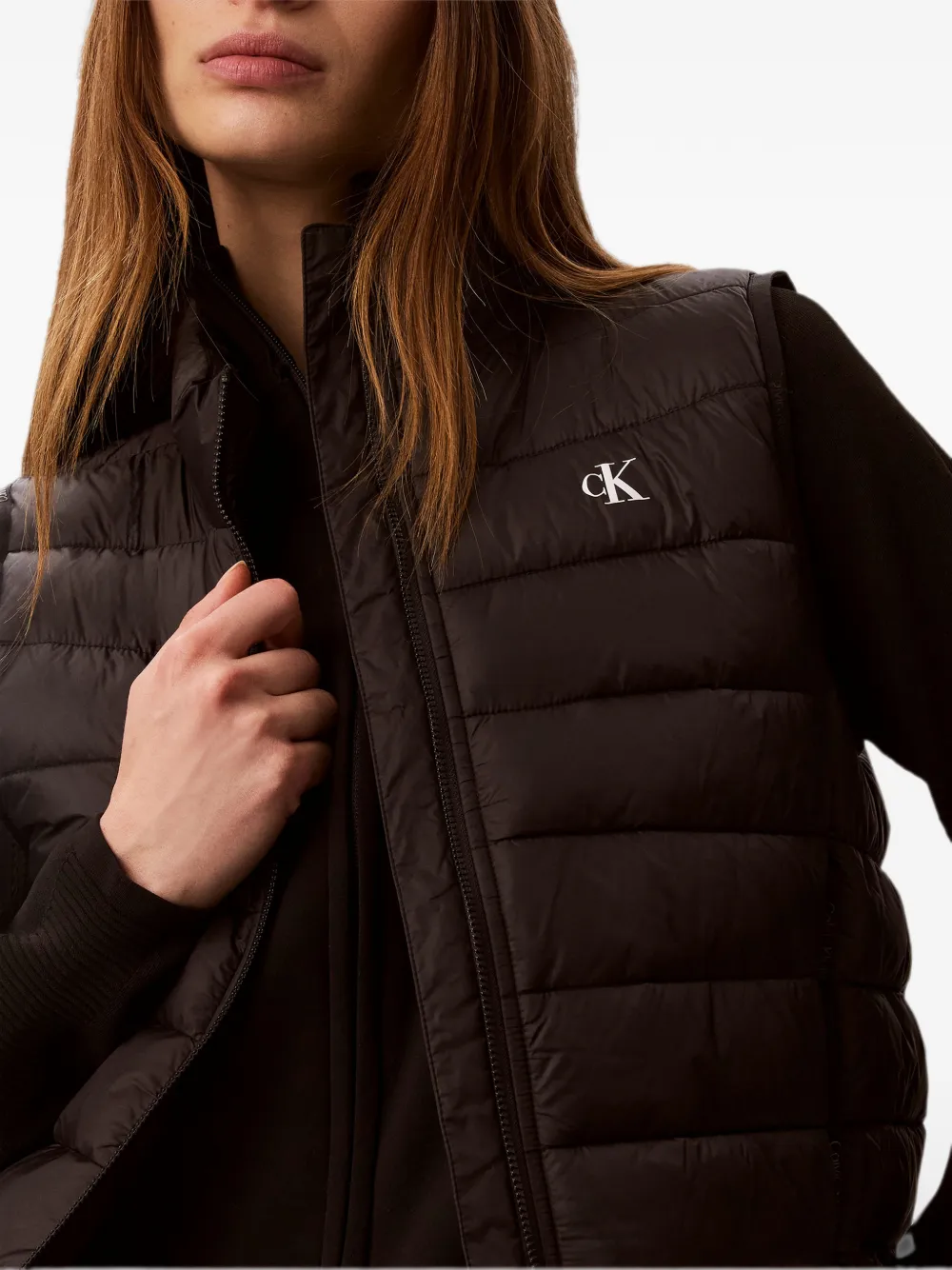 Calvin Klein Gewatteerde bodywarmer Zwart