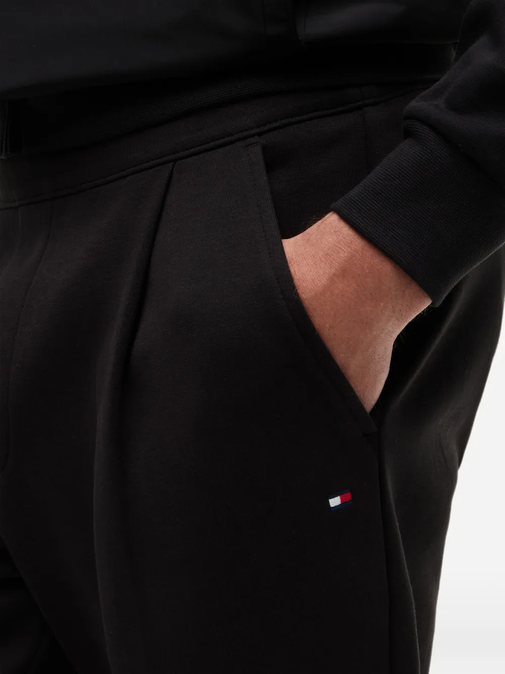 Tommy Hilfiger Trainingsbroek met logo-detail Zwart