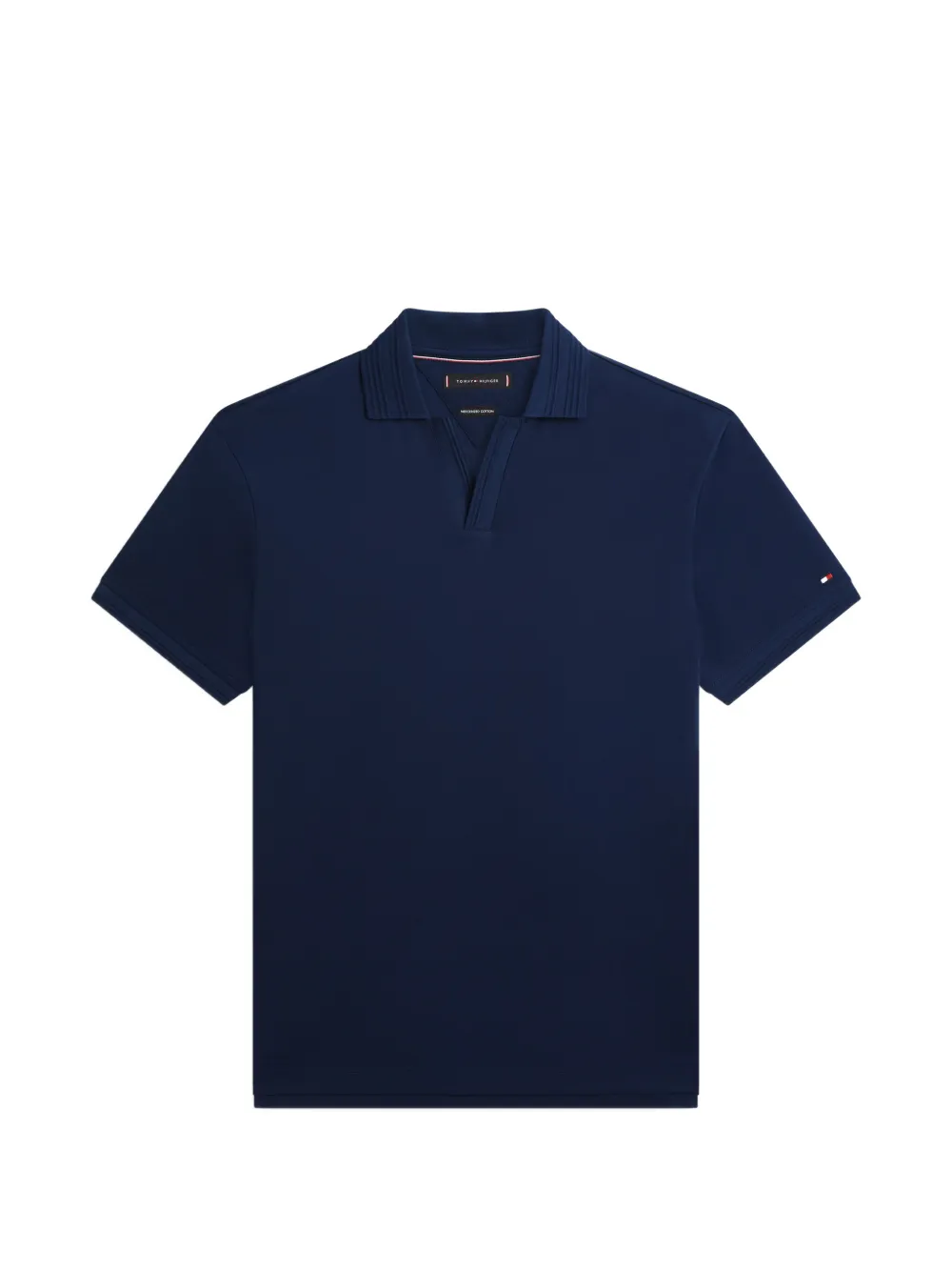 Tommy Hilfiger ribbed-trim polo shirt - Blu