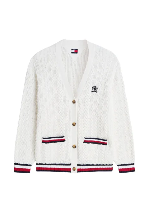 Tommy Hilfiger cárdigan de punto bordado