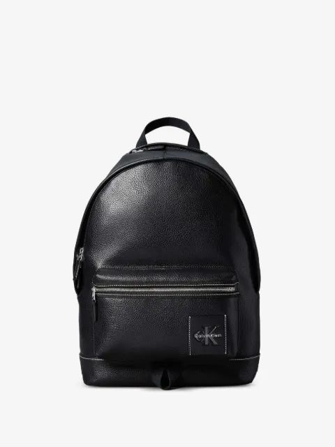 Calvin Klein logo-patch pebbled backpack