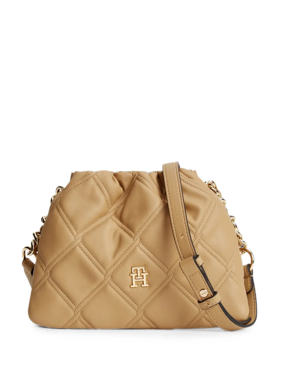 Tommy Hilfiger quilted ruched shoulder bag - Toni neutri