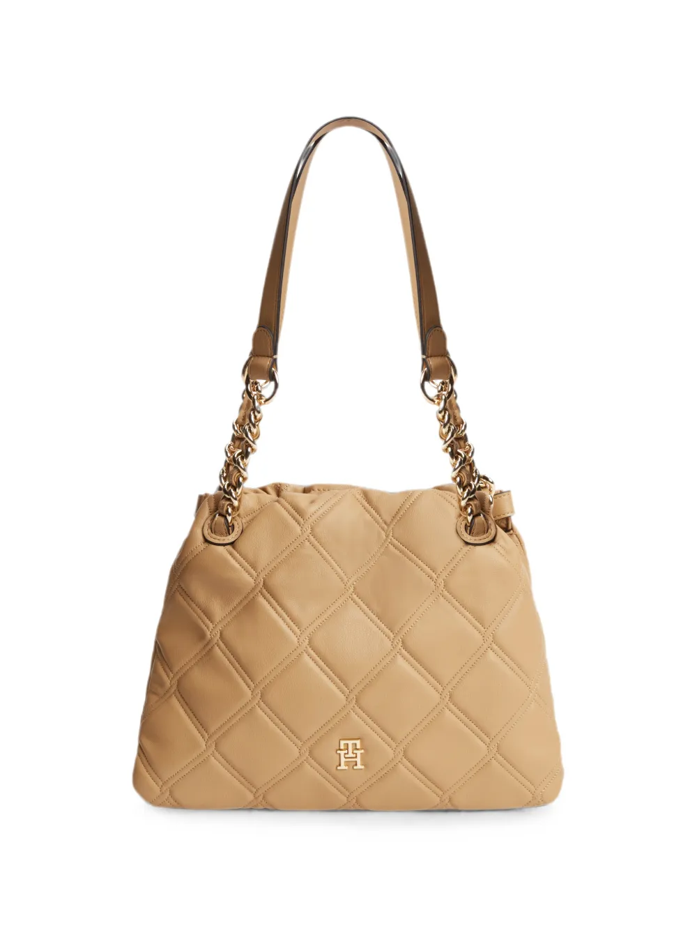 Tommy Hilfiger quilted chain-link shoulder bag - Toni neutri