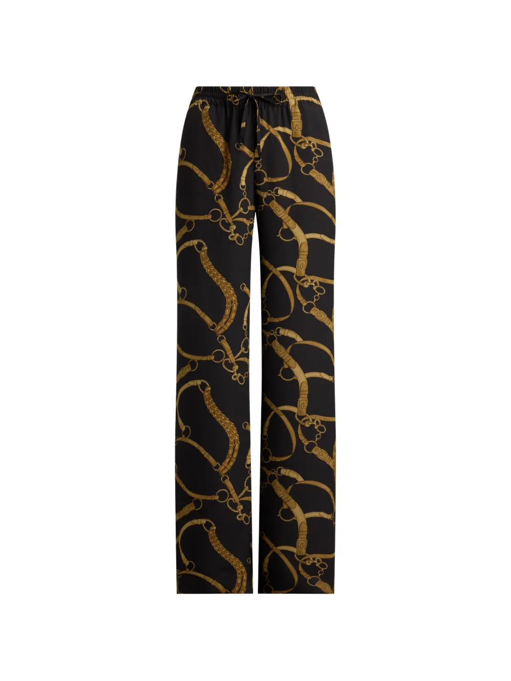 Lauren Ralph Lauren Pantaloni a gamba ampia - Nero