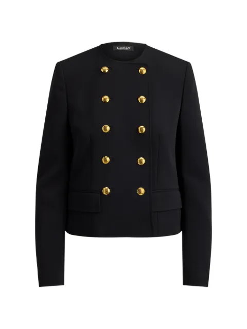 Lauren Ralph Lauren double-breasted sablé crepe jacket