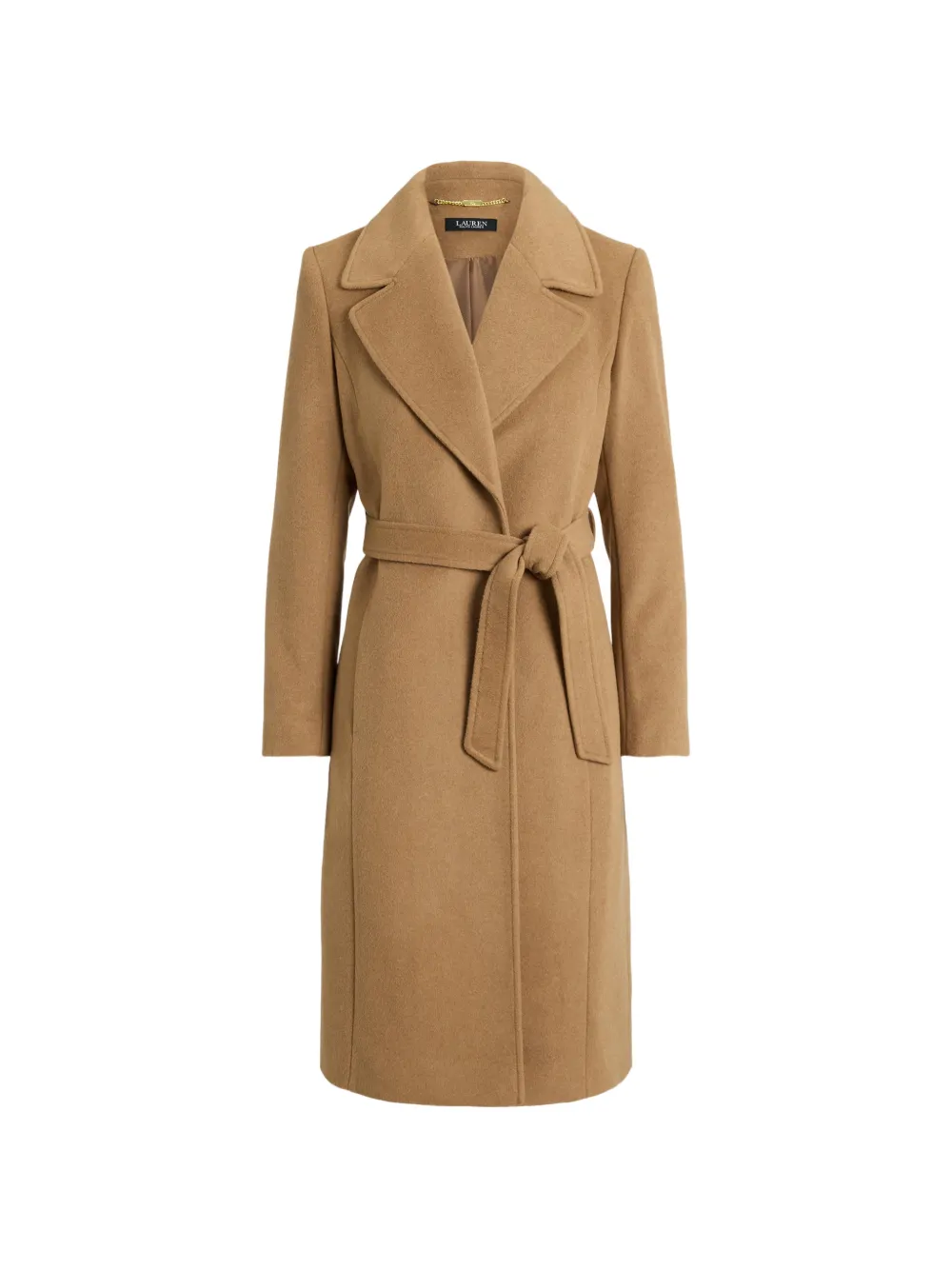 Lauren Ralph Lauren belted wrap coat - Marrone