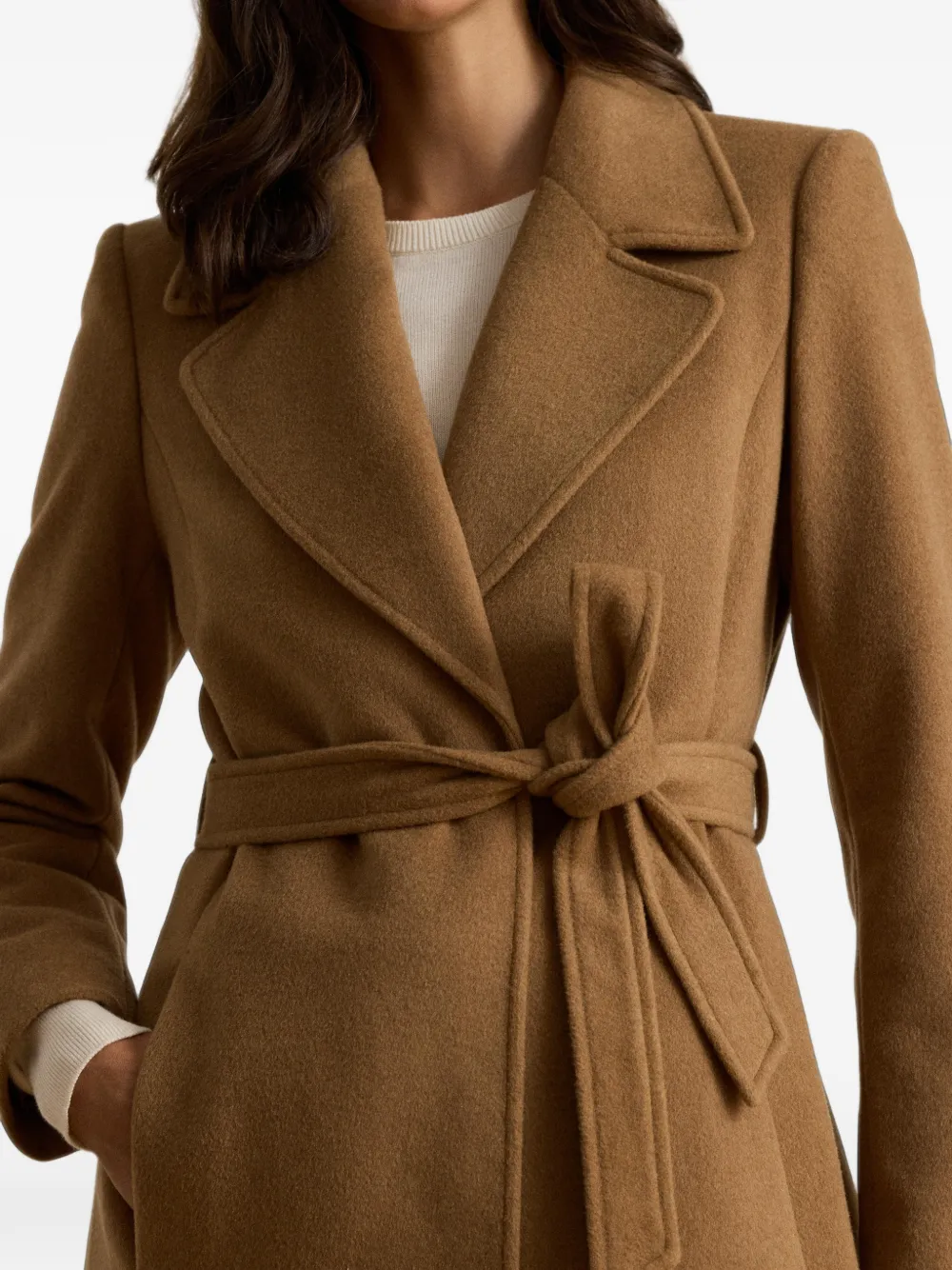 Lauren Ralph Lauren Wikkeljas met ceintuur Bruin