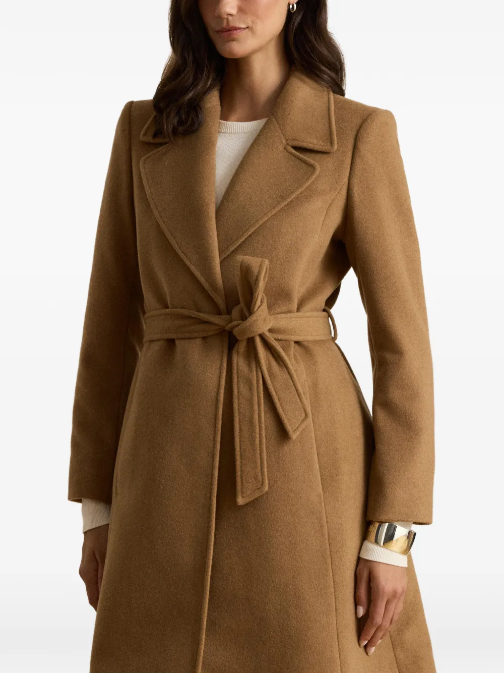 Lauren Ralph Lauren Wikkeljas met ceintuur Bruin