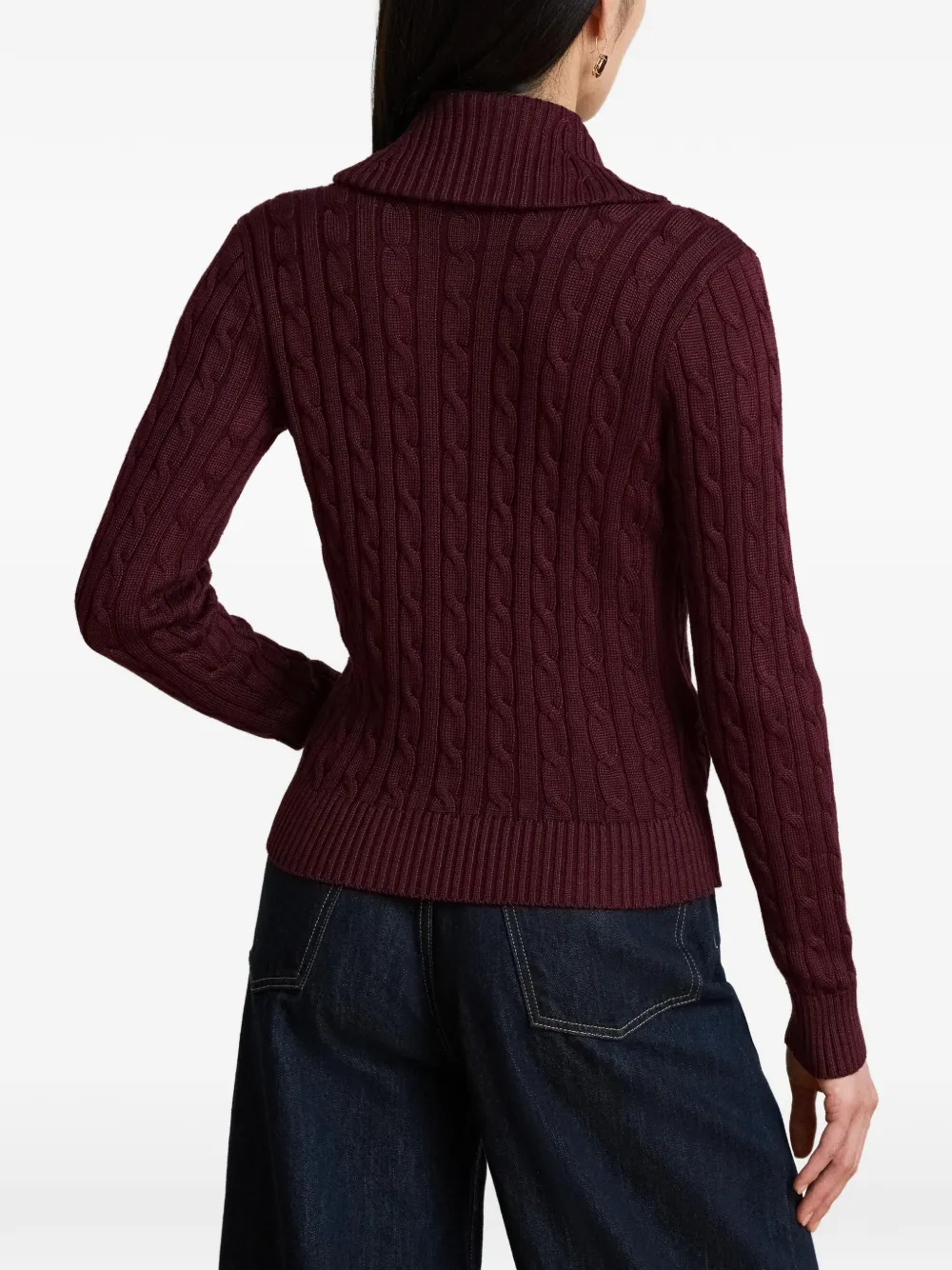 Lauren Ralph Lauren Kabelgebreide trui Rood