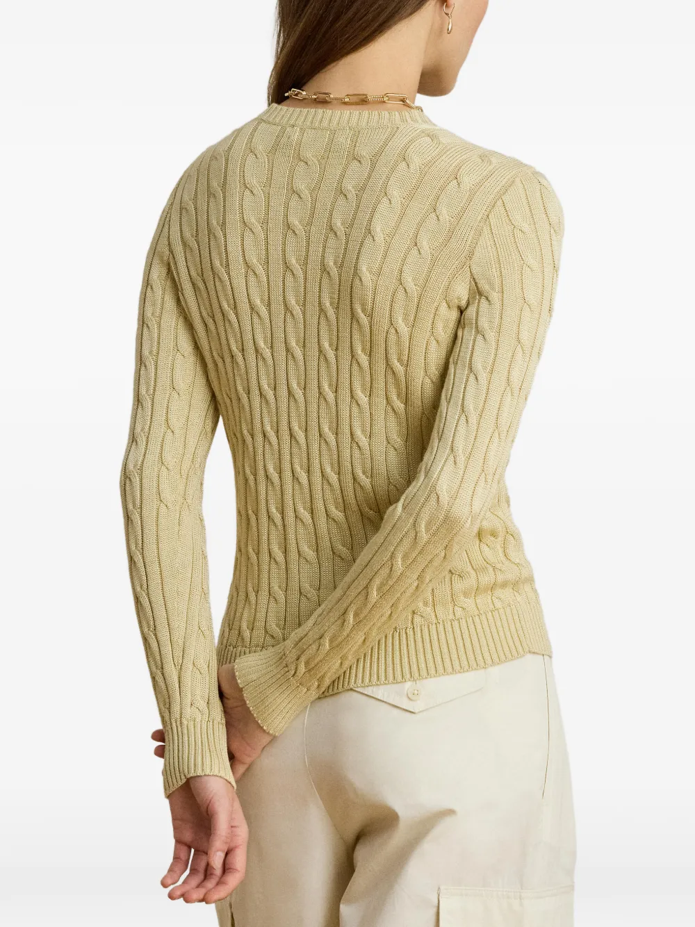Lauren Ralph Lauren Vest met geborduurd logo Geel