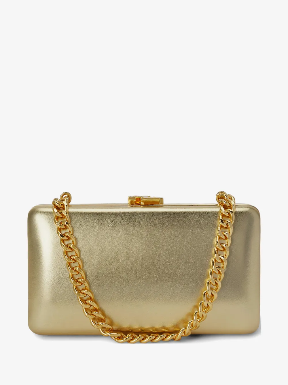 small Franki metallic leather clutch bag