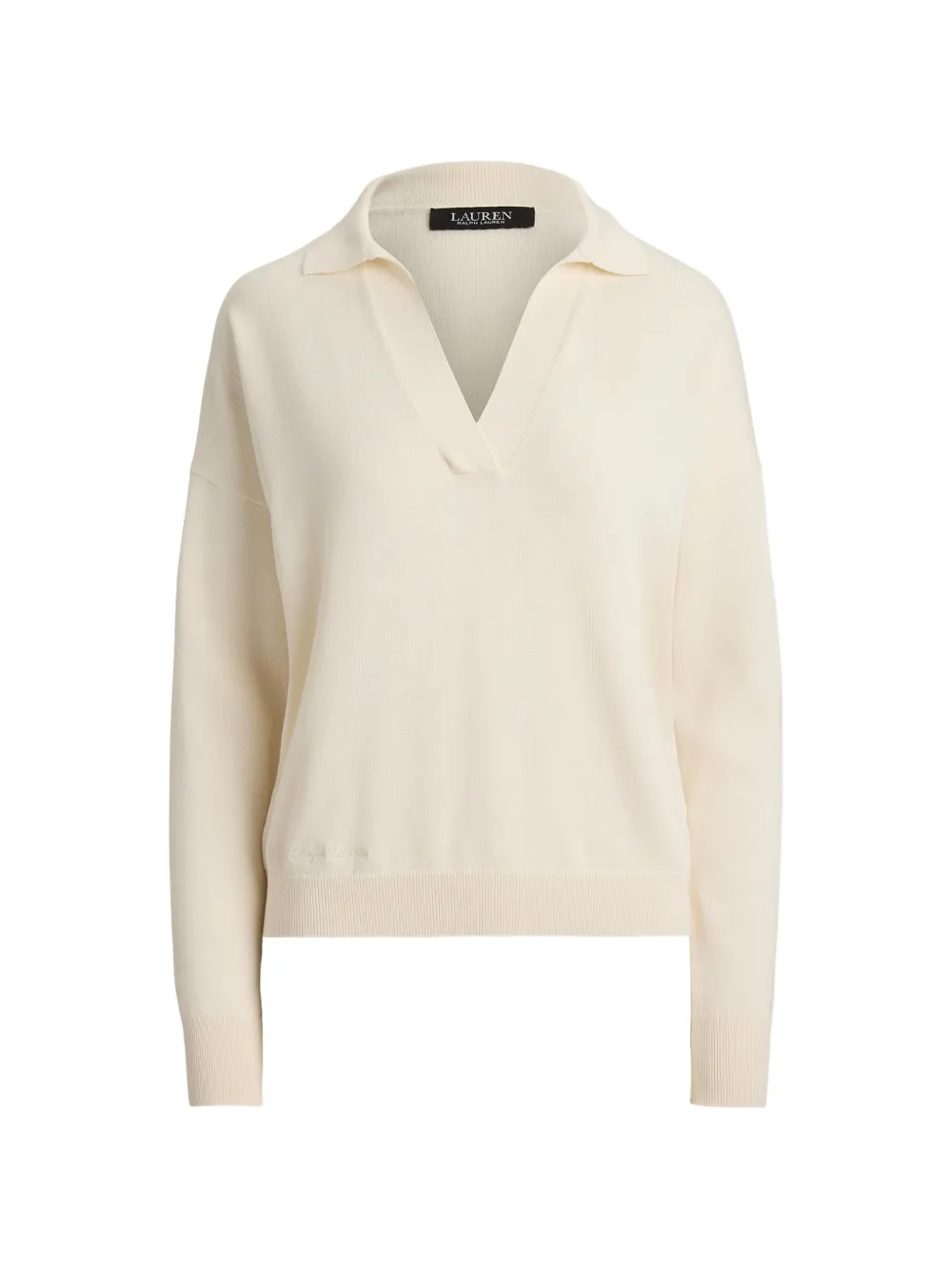 Lauren Ralph Lauren Lockerer Pullover mit Johnny-Kragen - Nude