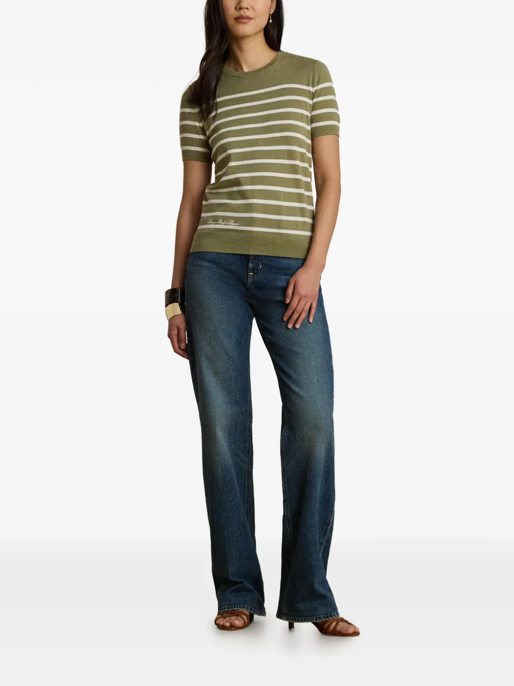 Lauren Ralph Lauren Gestreept T-shirt Groen
