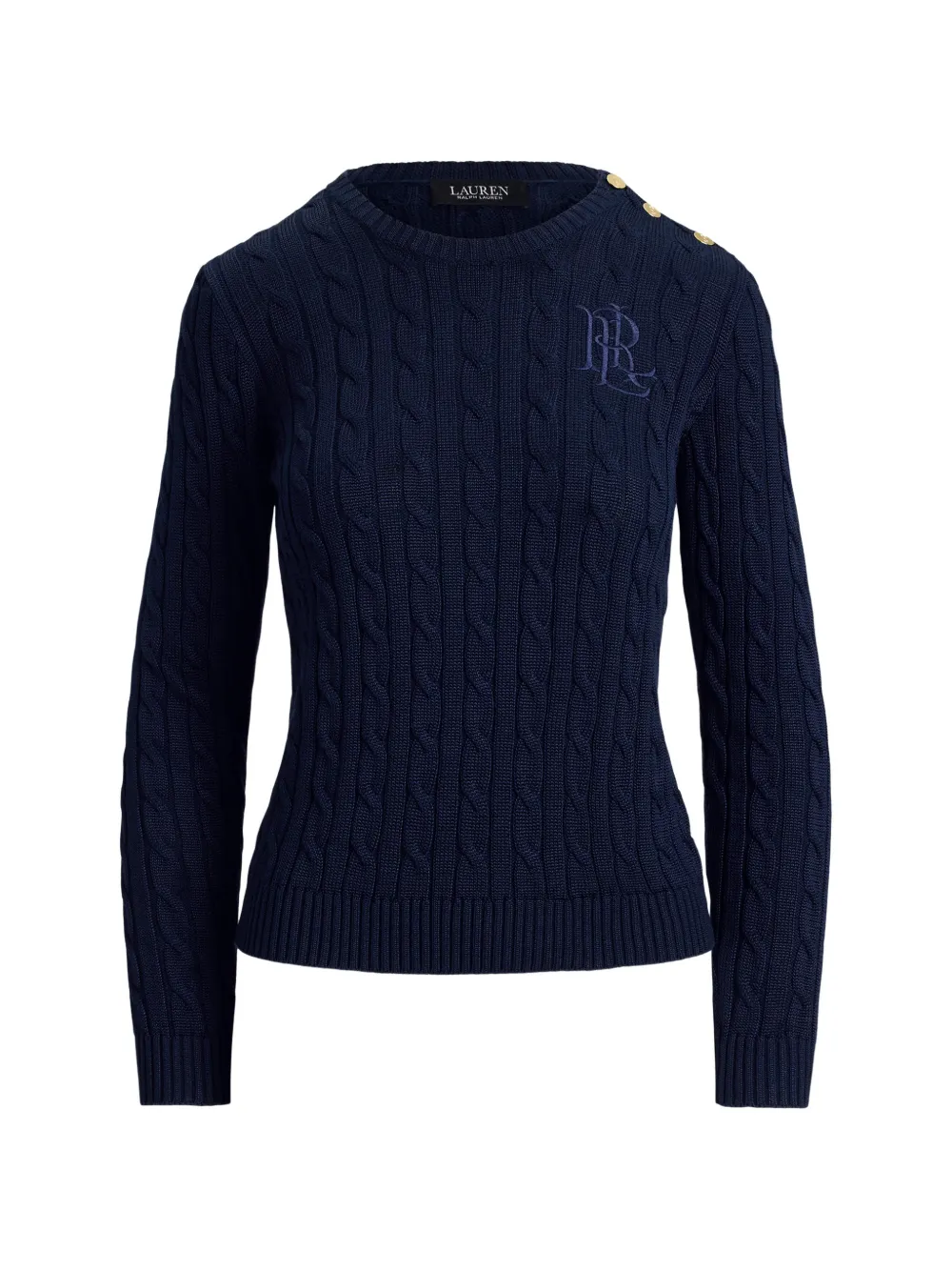 Lauren Ralph Lauren Maglione con bottoni - Blu