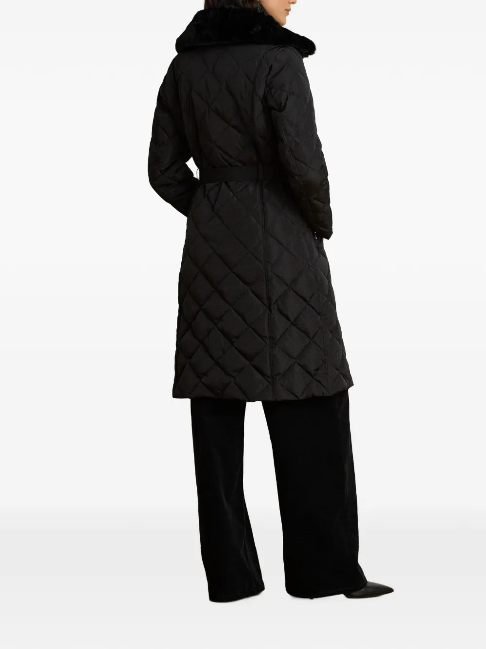 Lauren Ralph Lauren Jas met ceintuur Zwart