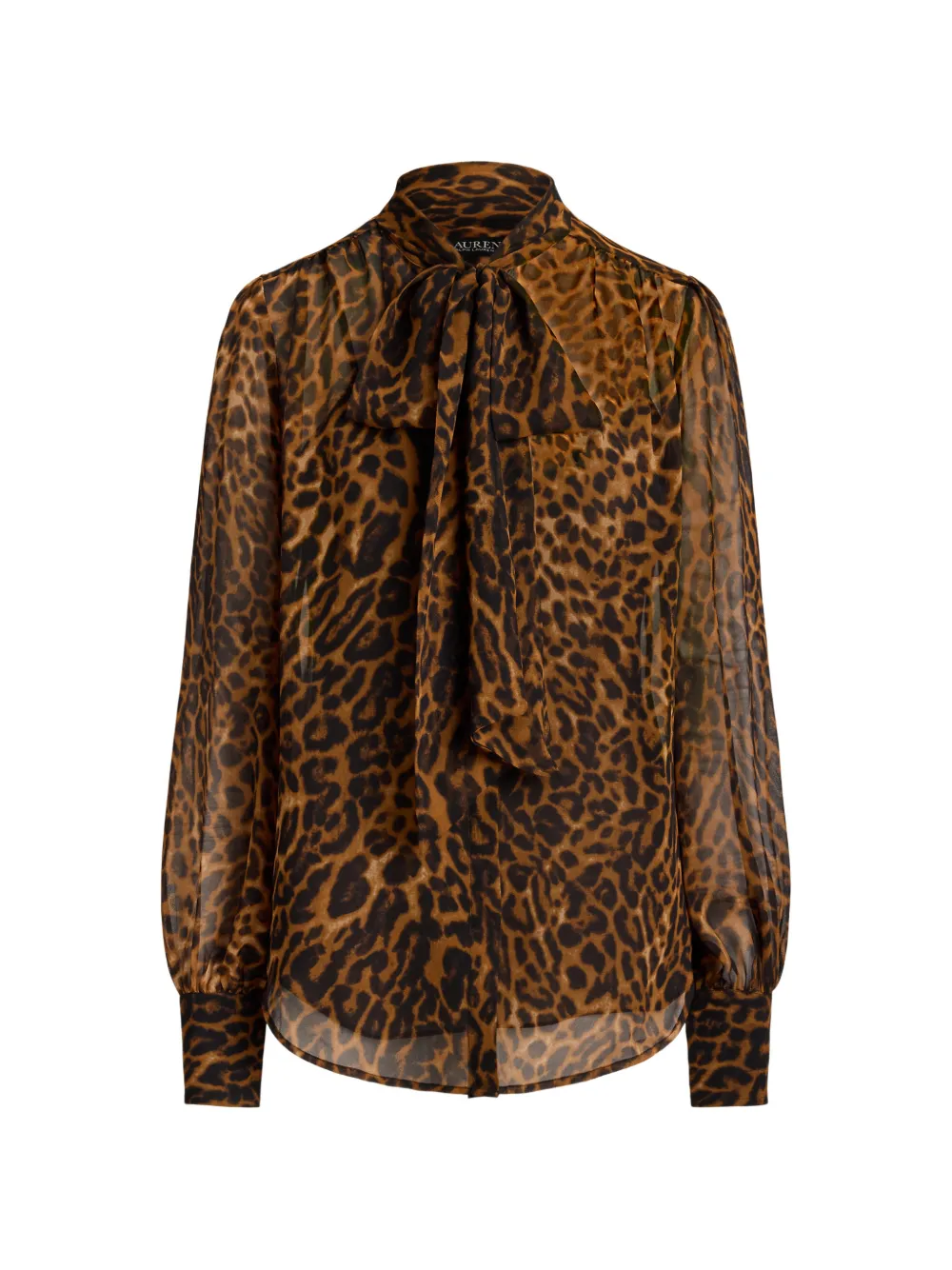 Lauren Ralph Lauren Blusa leopardata - Marrone