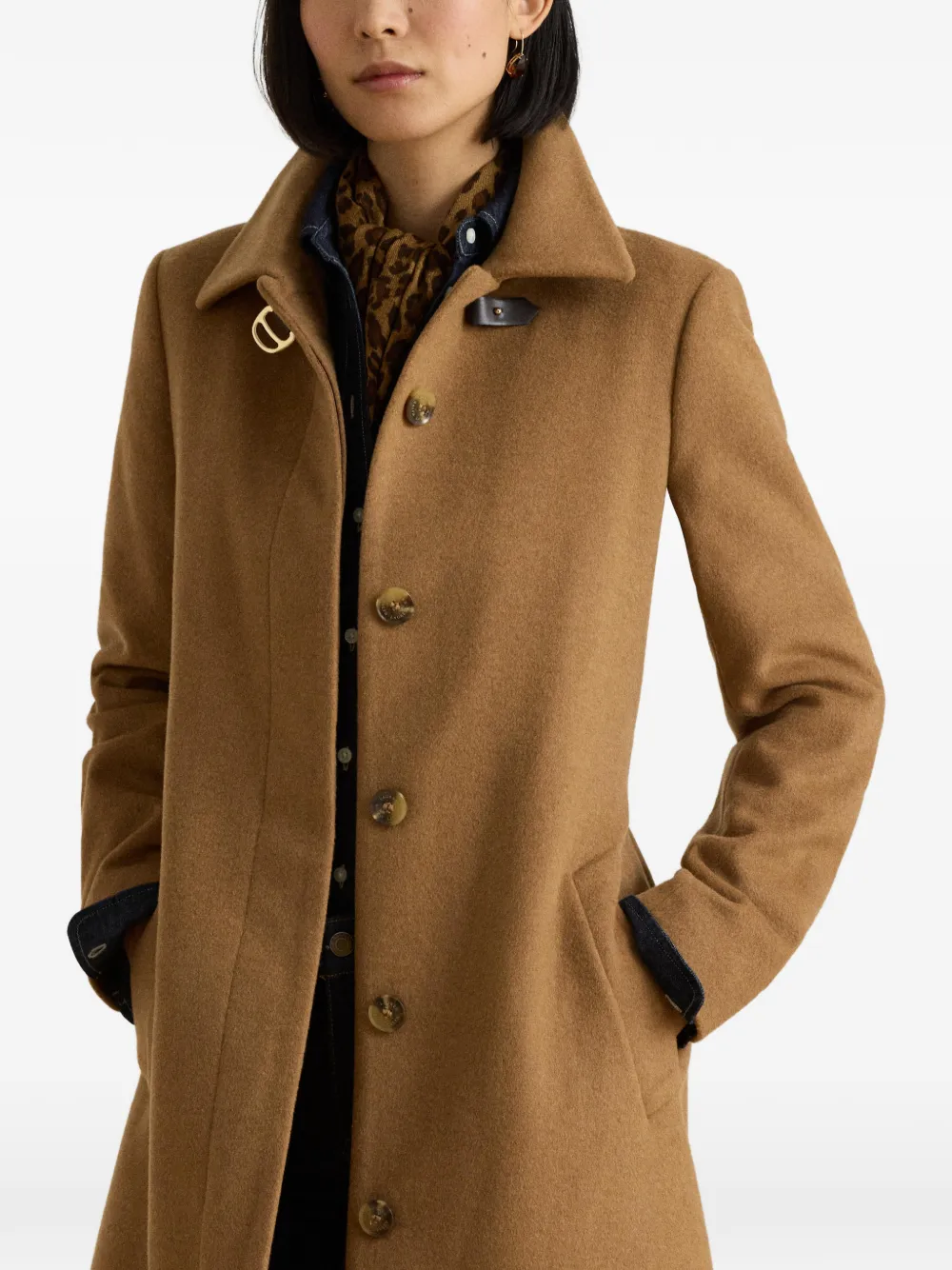 Lauren Ralph Lauren Jas met ceintuur Beige