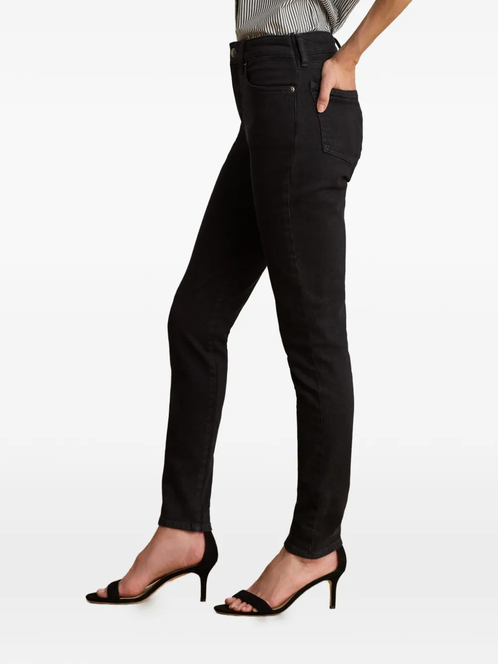 Lauren Ralph Lauren High waist skinny jeans Zwart